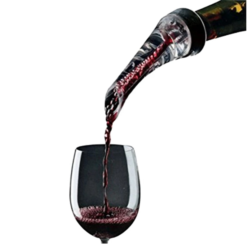 1pcs Magic Wine Decanter Red Wine Aerating Pourer Spout Decanter Wine Aerator Quick Aerating Pouring Tool Pump Portable Filter