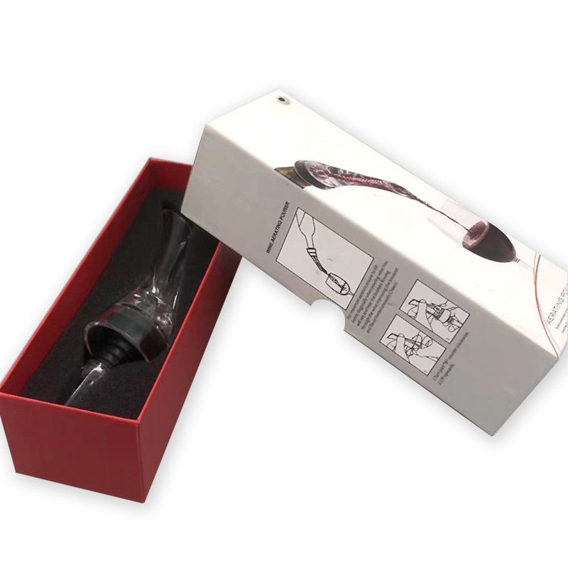 1pcs Magic Wine Decanter Red Wine Aerating Pourer Spout Decanter Wine Aerator Quick Aerating Pouring Tool Pump Portable Filter