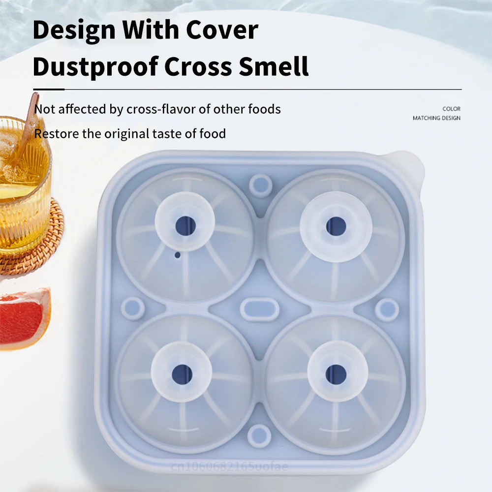 Ice Ball Maker Silicone Ice Cube Mold Kitchen DIY
