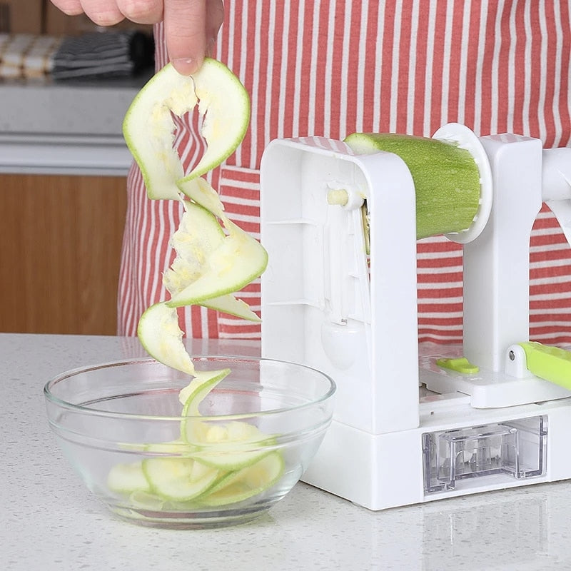 Spiral Vegetable Cutter Rotating Blades Cutter