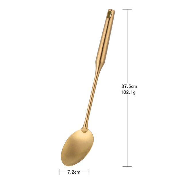 1pc Gold Kitchenware Set Long Handle Cooking Tools