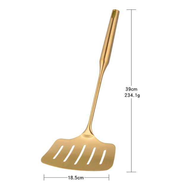 1pc Gold Kitchenware Set Long Handle Cooking Tools