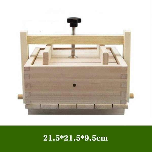 DIY Wooden Tofu Press Mould Set Homemade Cheese