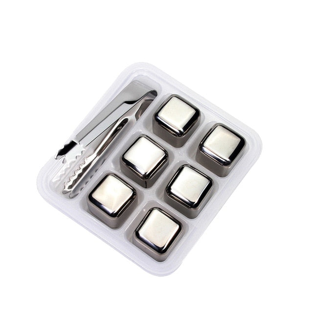 Stainless Steel Ice Cubes, Reusable Chilling Stones