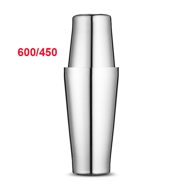 UPORS 2Pcs/Set Boston Shaker 750/600/450ml Stainless Steel Cocktail Shaker Bartender Tool Cocktail Boston Shaker Bar Accessories