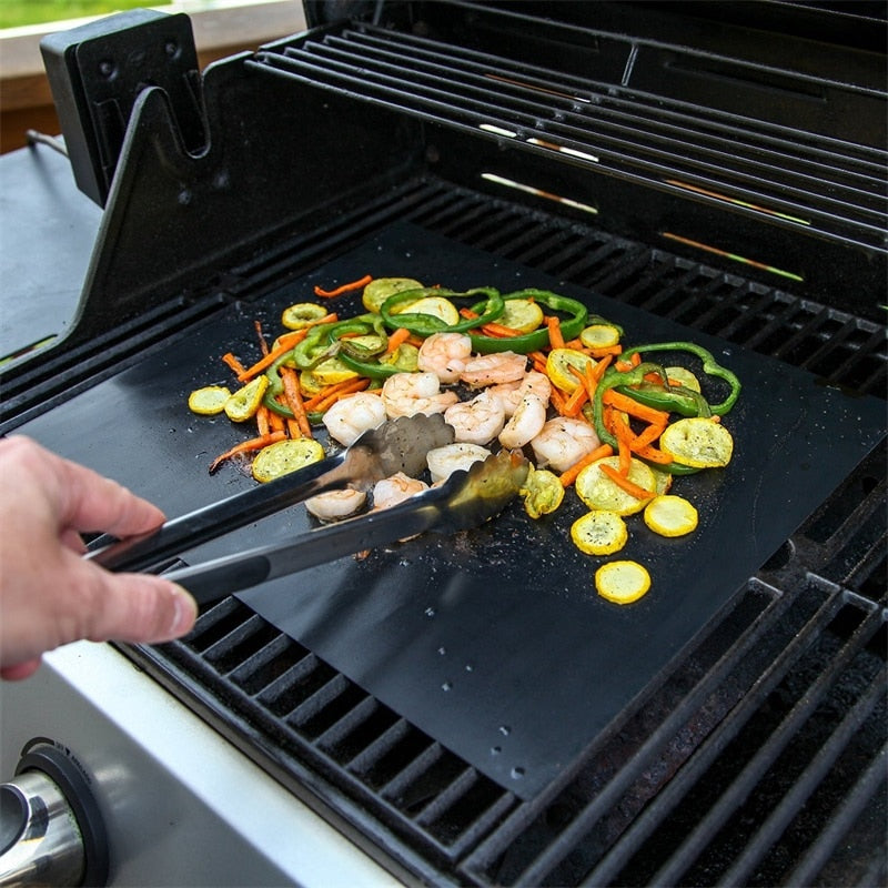 Reusable Non-Stick BBQ Grill Mat Barbecue Grilling Mat