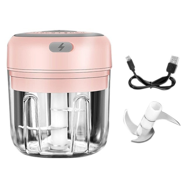 Electric Garlic Masher Sturdy Durable Mini Crusher Chopper USB Charging For Crushed Garlic Crushed Ginger Crushed Fresh Chili