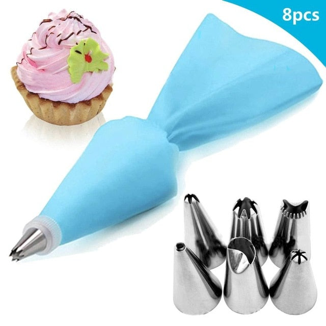 5Pcs Cakes Decoration Set Cookies Supplies Russian Icing Piping Pastry Nozzle Stainless Steel Kitchen