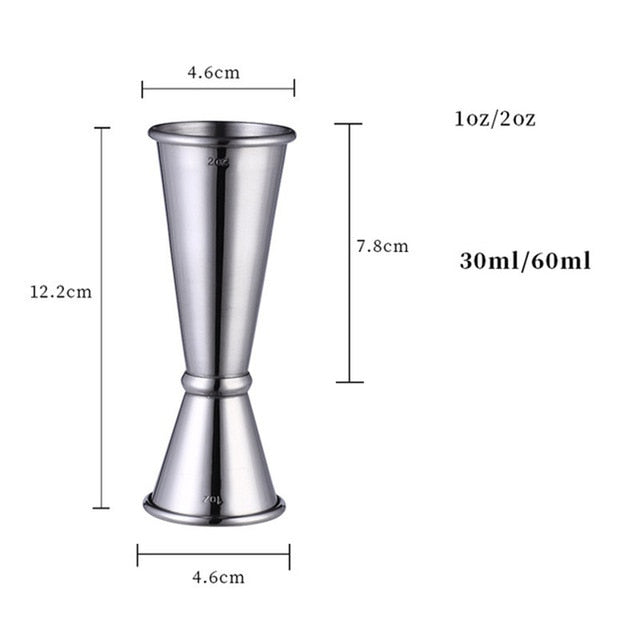 Cocktail Bar Jigger Stainless Steel Japanese Design Jigger Double Spirit Measuring Cup For Home Bar Party Bar Accessories Club