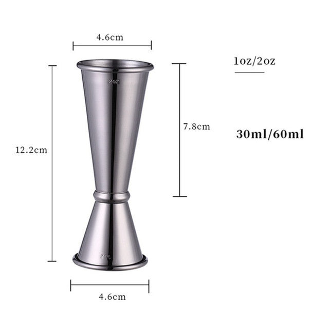 Cocktail Bar Jigger Stainless Steel Japanese Design Jigger Double Spirit Measuring Cup For Home Bar Party Bar Accessories Club