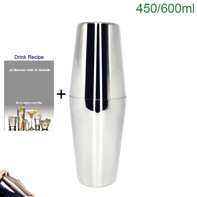 1-14 Pcs/set 600ml 750ml Stainless Steel Cocktail Shaker Mixer Drink Bartender Browser Kit Bars Set Tools With Wine Rack Stand