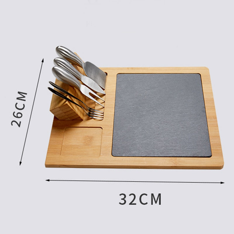 Newly High Temperature Resistance Cheese Board Premium Wood Charcuterie Platter Serving Tray
