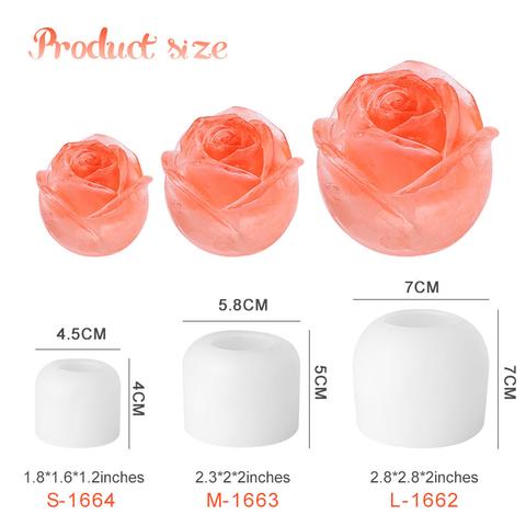 1pcs Rose DIY Ice Maker Ice Cube Tray
