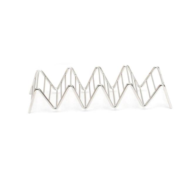 Pie Tools Wave Shape Stainless Steel Taco Holders Mexican Food Rack Pizza Tool Restaurant Food Show Kitchen Tools