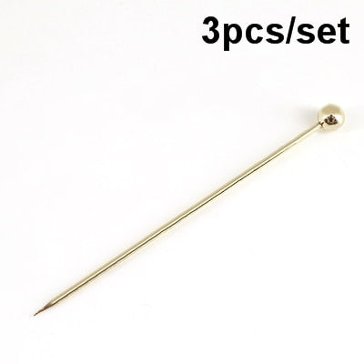 3ps Cocktail Pick Stainless Steel Fruit Sticks Bar Tools Drink Stirring Sticks Martini Picks Party Wedding Accessory