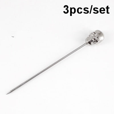 3ps Cocktail Pick Stainless Steel Fruit Sticks Bar Tools Drink Stirring Sticks Martini Picks Party Wedding Accessory