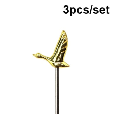 3ps Cocktail Pick Stainless Steel Fruit Sticks Bar Tools Drink Stirring Sticks Martini Picks Party Wedding Accessory