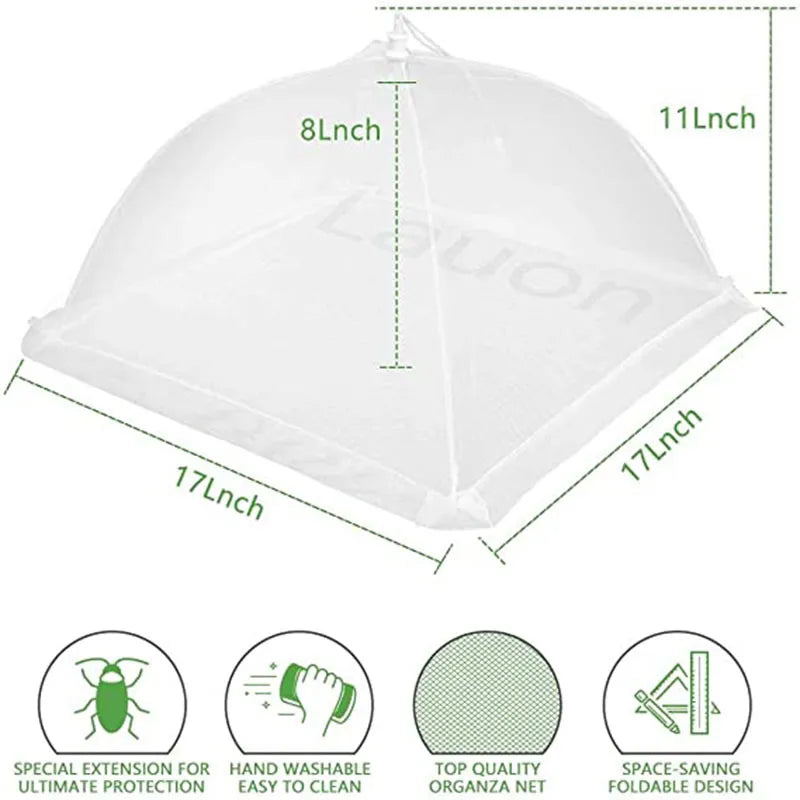 Foldable Food Mesh Cover Fly Anti Mosquito Pop-Up Food Cover