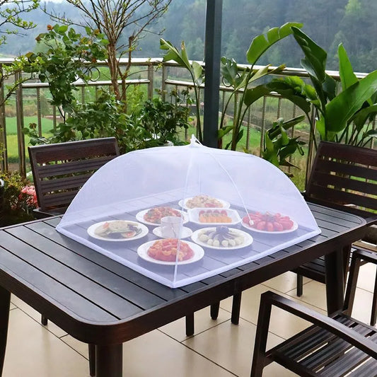 Foldable Food Mesh Cover Fly Anti Mosquito Pop-Up Food Cover