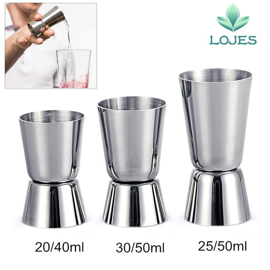 Stainless Steel Cocktail Measuring Jigger Double Jigger Measure Shot Drink Spirit Measure Cup Bar Accessories  Bar Tools