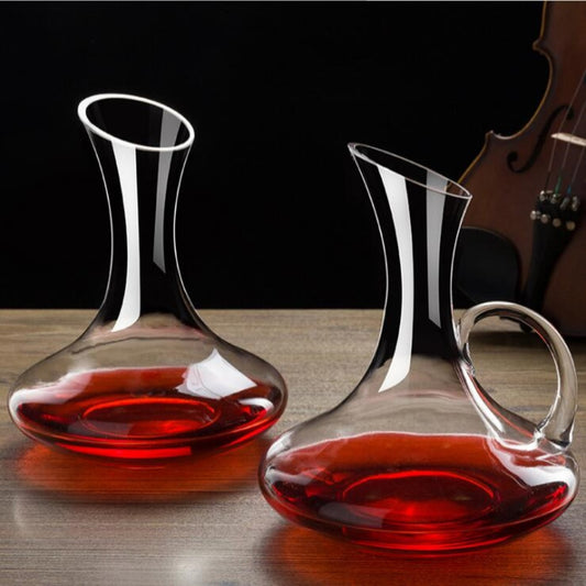 1500ML Big Decanter Handmade Crystal Red Wine Brandy Champagne Glasses Decanter Bottle Jug Pourer Aerator For Family Bar