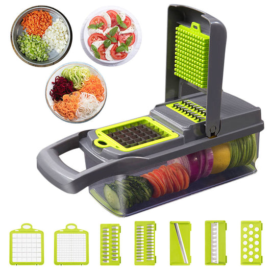 Upgrade Multifunction Vegetable Cutter Kitchen Gadgets Garlic Press Steel Blade Potato Peeler Carrot Grater Kitchen Accessories