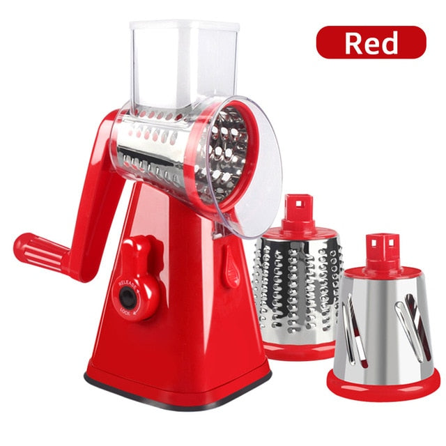 Manual Vegetable Cutter Slicer Kitchen Accessories Multifunctional Round Rotate Mandoline Slicer Potato Cheese Kitchen Gadgets