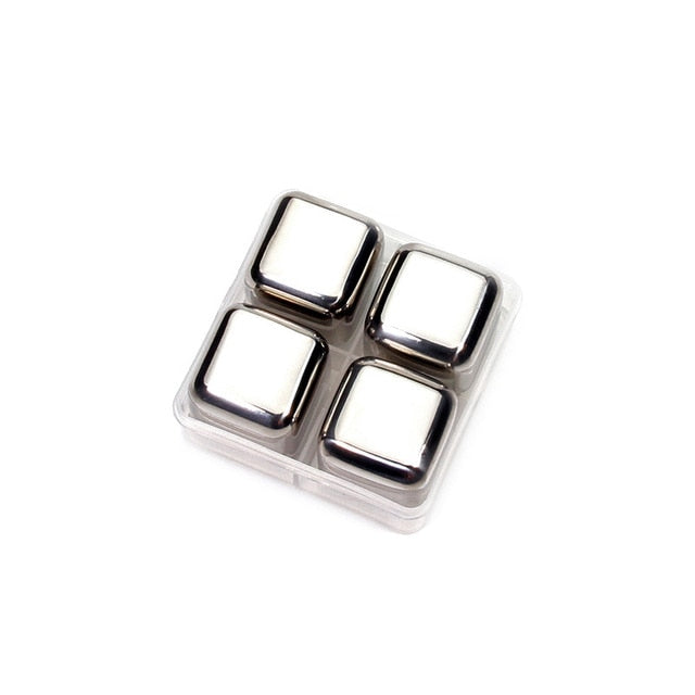 Stainless Steel Ice Cubes, Reusable Chilling Stones