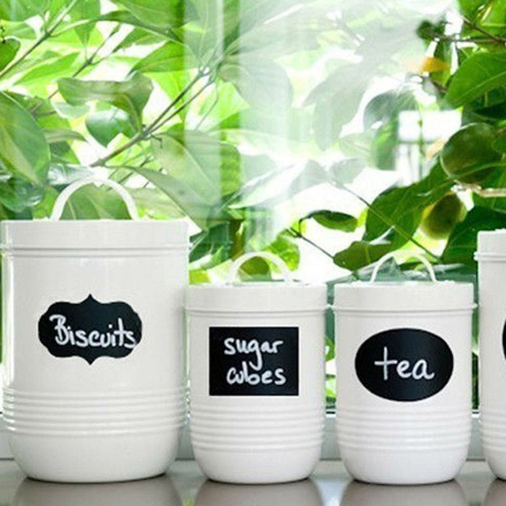 10Pcs Chalkboard Lables Jar Bottle Stickers