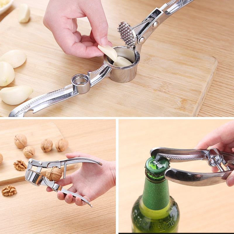 Imitating Stainless Steel Multifunction Garlic Press Crusher Kitchen Cooking Ginger Squeezer Masher Handheld Ginger Mincer Tools