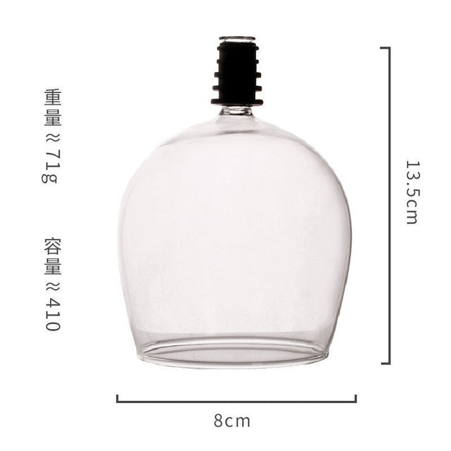 401-500ml Screwing Drinking Straight Cup Party Bar Tools Fashionable Unique Crystal Transparent Glass Red Wine Bottle