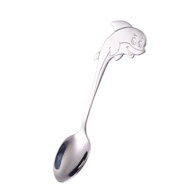 Stainless Steel Spade Spoon Creative Retro Dessert Spoons