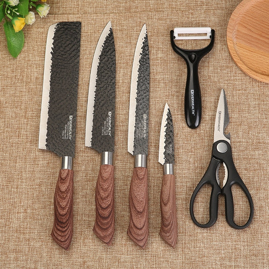 Stainless Steel Kitchen Knives Set Tools Forged Kitchen Knives